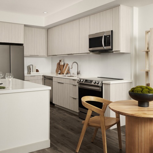 Kitchens With Everything You Need kitchen with white cabinets and stainless steel appliances